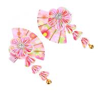 VALICLUD Épingle à Cheveux Décorative à Pompon Pinces à Cheveux Cloche Accessoires Photo Pour Femme Et Jeune Fille Assortiment à Vêtements Chinois Han Ou Kimono