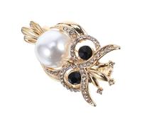 VALICLUD Épingle Chouette pour Femmes en Alliage Or , Accessoire Bijoux Élégant et Résistant pour Événements en Soirée et Mariages