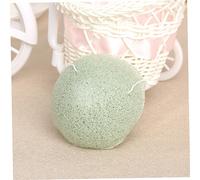 VALICLUD Éponge Visage Naturelle de Plante Exfoliante Douce et Nettoyante pour Peaux Grasses Imperfections Éponge Facial Végétale Vert Matcha