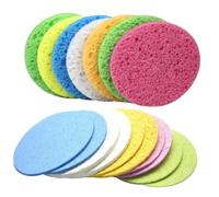 VALICLUD Éponges De Nettoyage Visage 25pcs Rondes En Cellulose Réutilisables Éponge Démaquillante Douce Pour Peau Délicate Maquillage Nettoyage Quotidien