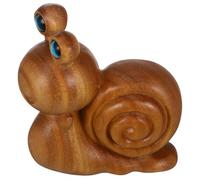 VALICLUD Escargot Bois Sculpté Décoration pour Maison Bureau Petite Statuette Artisanale Ornement Intérieur