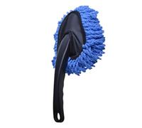 VALICLUD Essuie-poussière pour intérieur de voiture - Bleu - En microfibre douce - Avec poignée ABS - Brosse à cire amovible - Compact - Doux pour la peinture de voiture - Polyvalent - Convient pour