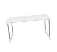 VALICLUD Étagère de Rangement Extensible pour Cuisine Réglable Acier Inoxydable Organiseur Modulable pour Placard Support Pratique pour Épices et Optimisation de Espace et Organisation