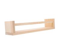 VALICLUD Étagère Murale Flottante Naturel Rangement Pratique et Décoration pour Chambre Salle de Bain et Cuisine Support et Polyvalent pour Objets Décoratifs