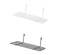 VALICLUD Étagère Murale Noire Fil De Fer Panier De Rangement Droit pour Salon Et Chambre Système Emboîtement Pratique