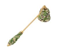 VALICLUD Éteignoir à Bougie en Alliage de Zinc Émaillé Feuille, Outil pour Éteindre et Gérer la Mèche, Accessoire D’Entretien pour Bougies Chauffe-Plat, Pot et Pilier Couvercle Anti-Cire -