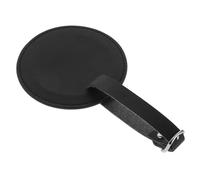 VALICLUD Étiquette Bagage Ronde Cuir PU Noire Porte Cartes Identité pour Valise Étiquette Voyage Résistante avec Boucle Robuste Identification Facile pour Bagages de Croisière et Voyage
