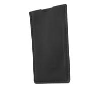 VALICLUD Étui à Peigne en Cuir PU Compact pour Homme, Protection Antistatique, Pochette Rigide Noire, Adapté pour Peigne à Barbe et Moustache, Voyage et Usage Quotidien