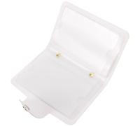 VALICLUD Étui de Rangement pour Plaques D'estampage Nail Art, Pochette Argentée 12,5 Cm Bouton-pression, Organiseuse pour Gabarits D'ongles, pour Manucure Professionnelle et Utilisation