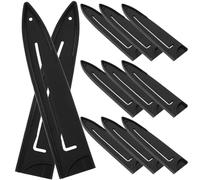 VALICLUD Étuis à Couteaux Universels Noirs 20 Pièces en Plastique pour Couteaux de Chef Protection des Lames à Domicile Tiroirs