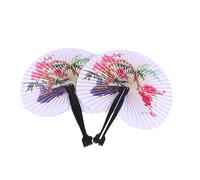 VALICLUD Éventail Pliable Chinois Motifs Aléatoires Accessoire de Décoration Petit pour Femmes Éventail Rétro Unique pour Photos Souvenirs