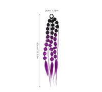 VALICLUD Extensions De Cheveux Colorées à Bulles Avec Élastique Pour Tresses De Queue De Cheval Pour Raves Et Fêtes