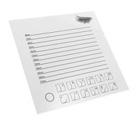 VALICLUD Extensions de Cils Plaque Transparente Échelle pour Mesure Précise Cils Accessoire de Beauté pour Salons et Usage Personnel