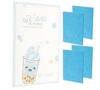 VALICLUD Feuilles Absorbantes Visage Démaquillantes 250 Pièces Format Portable Élimination Excès de Sébum Unisexe Usage Quotidien Sport 5 Paquets Bleu Film Cellulose Naturelle