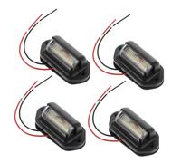 VALICLUD Feux Latéraux à LED 6 LED 12-24v 4 Pièces pour Camion Utilitaire Éclairage Plaque Immatriculation Éclairage Position Latérale Usage Routier Camion