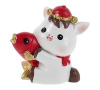 VALICLUD Figurine de Cheval du Nouvel an Chinois en Résine 6 X 6 X 4 Cm, Décoration Feng Shui pour Maison et Bureau, Ornement Symbolisant Chance et Prospérité, Présent pour Fête du Nouvel