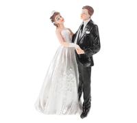VALICLUD Figurine de Mariage Résine Décoration de Gâteau pour Mariage Ornement Couple Romantique pour Décorations de Table et Célébrations Figurine et Polyvalente