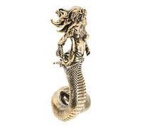 VALICLUD Figurine Laiton Sculptée Main Statue de Déesse Mythologique Ornement de Bureau et Décor Maison de Sagesse et Force Miniature Unique et