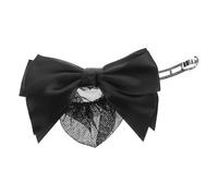 VALICLUD Filet à Cheveux Noir Pince Nœud Élégant en Polyester Polyvalent pour Chignons Professionnels Femmes Réunions de Travail