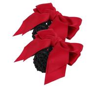 VALICLUD Filets à Cheveux Nœud Pour Femmes X2, Taille Unique, Pince à Chignon, Filet à Chignon, Adaptés Pour Service Hôtelier Et Soins Infirmiers, Couleur Rouge