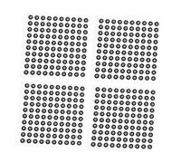 VALICLUD Film Réfléchissant Argenté Points de Suivi Réfléchissants 200 Points sur 4 Feuilles Précision de Numérisation pour Scanner 3D pour Production D'animation