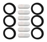 VALICLUD Filtre Fontaine à Eau pour Chats et Chiens 12 Pièces Filtre Rectangulaire Multi-étapes Compatible Fontaine à Eau pour Animaux D’intérieur Purification