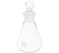 VALICLUD Fiole Erlenmeyer Verre 150 Ml Flacon Conique En Verre Avec Bouchon, Large Ouverture, Pour Étudiants En Chimie Et Laboratoire Scolaire