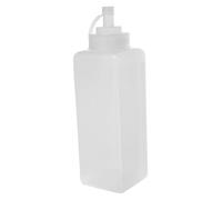 VALICLUD Flacon Souple Plastique 1000 Ml à Large Ouverture Étanche pour Sauces et Condiments, Distributeur Souple pour Ketchup, Vinaigrette, Confiture - Bouteille Professionnelle