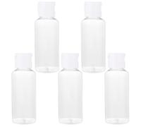 VALICLUD Flacons de Voyage pour Cosmétiques 50Ml en Plastique Léger Bouchon à Clapet, Étanchéité, Voyage Vie Quotidienne, Lot de 25 Pièces