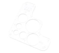 VALICLUD Gabarit de Règle en Acrylique pour Coin Circulaire, Couture DIY | Transparent, Bords Lisses et Sûrs, Affiche Clairement les Lignes, Facile à Ranger pour Atelier
