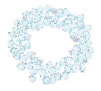 VALICLUD Galets Décoratifs en Résine Transparente pour Aquarium, Pierres de Cristal Nacré Bleues 40g, Gravier Décoratif Naturel pour Petits Poissons Rouges, Décoration de Terrarium