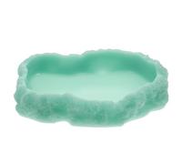 VALICLUD Gamelle Phosphorescente pour Reptiles M, Bol Lumineux en Plastique Solide, Distributeur D’Eau et Nourriture, Accessoire Pratique pour Terrarium et Animaux Nocturnes