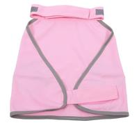 VALICLUD Gilet Réfléchissant pour Chien Taille S Veste de Sécurité Fluorescente Rose Motif Pattes Tissu Respirant pour Activités Extérieures et Promenades Nocturnes