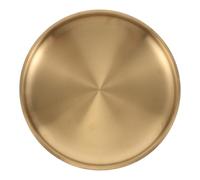 VALICLUD Grand Bol Décoratif Doré en Acier Inoxydable 23 CM Vide-Poches D’Entrée Multifonction pour Clés et Bijoux Plateau à Clés Élégant pour Salon Couloir et Rangement Pratique