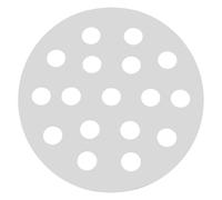 VALICLUD Grille à Charbon Ronde en Fonte Argenté, Plaque de Cuisson | Distribution Homogène Chaleur, Gestion du Foyer, pour Charbon en Morceaux et Bac à Charbon