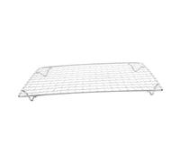 VALICLUD Grille de Barbecue Rectangulaire 28x18 Cm en Acier Inoxydable avec Pieds de 2 Cm, Support de Cuisson pour Barbecue Charbon de Bois, Grille de Refroidissement Multifonction