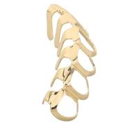 VALICLUD Grills Dentaires Amovibles Dorés Dents Creuses Bijoux Hip Hop Légers pour Costumes Halloween Accessoires Unisexes Faciles à Nettoyer