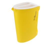 VALICLUD Grosse Carafe à Eau 2200 Ml Jaune Couvercle Blanc, Pichet D'eau D'été Étanche et Résistant, Récipient pour Boissons Maison et Usage Quotidien