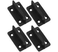 VALICLUD Guide de Porte Coulissante de Grange en Plastique Lot de 4 Butées de Porte Escamotable Guide de Sol Inférieur Stable Coulissement Fluide et Silencieux Quincaillerie pour Rail