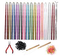 VALICLUD Guirlandes Pour Cheveux Mèches De Cheveux Pailletées Extensions De Kit Accessoires Pour Aux Tresses Et Queues De Cheval