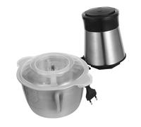 VALICLUD Hachoir Électrique Multifonction Inox Double Vitesse pour Viande Ail Légumes Fruits Noix Broyeur et Mixeur Rapide Domestique Conforme Norme Européenne