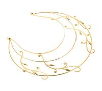 VALICLUD Halo Headband Doré Accessoire de Cheveux Vintage pour Fête Mariage et Cosplay Bandeau Headdress Élégant pour Femmes et Filles