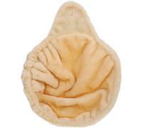 VALICLUD Hamac pour Chat en Flanelle Beige Anneau en Acier, Panier Moelleux Élégant pour Intérieur, Encourage Les Instincts Naturels, Espace de Repos Confortable