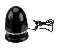 VALICLUD Haut-Parleur à Brancher Mini Enceinte Portable Abs Noir, USB 3,5mm, LED Multicolore, 4,5 W, 4 Ohm, pour Ordinateur Portable, Téléphone et Tablette