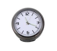 VALICLUD Horloge à Quartz en ABS pour Grille D'aération de Voiture Blanche Design Compact et Finition Soignée, Accessoire pour Tableau de Bord de Voitures