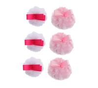 VALICLUD Houppettes à Maquillage Poudre pour Visage 6 Pièces Petit Format Doux Souple Femme Usage Quotidien Professionnel