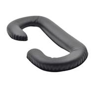 VALICLUD Housse de Coussin Facial en Similicuir Noir pour Masque de Réalité Virtuelle VR, Confortable et Facile à Nettoyer, Accessoire pour Casque VR Compatible Vive