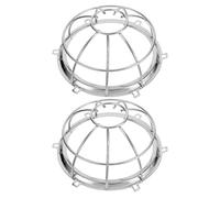 VALICLUD Housse de Protection pour Détecteur Incendie 2pcs en Fer Argenté, Design Pratique et Installation Simple, Protège Efficacement Les Capteurs de Fumée