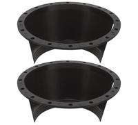 VALICLUD Housse Étanche pour Haut-Parleur 6,5 Pouces Voiture, Adaptateur Anneau en Plastique, Lot de 2 Entretoises Anti-éclaboussures pour Protection Audio Automobile