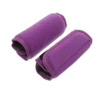 VALICLUD Housses Antidérapantes pour Poignées de Béquilles, Coussinets Rembourrés en Fibre Polyester Respirante, Paire Violet pour Déambulateur, Fauteuil Roulant et Aides à la Mobilité des